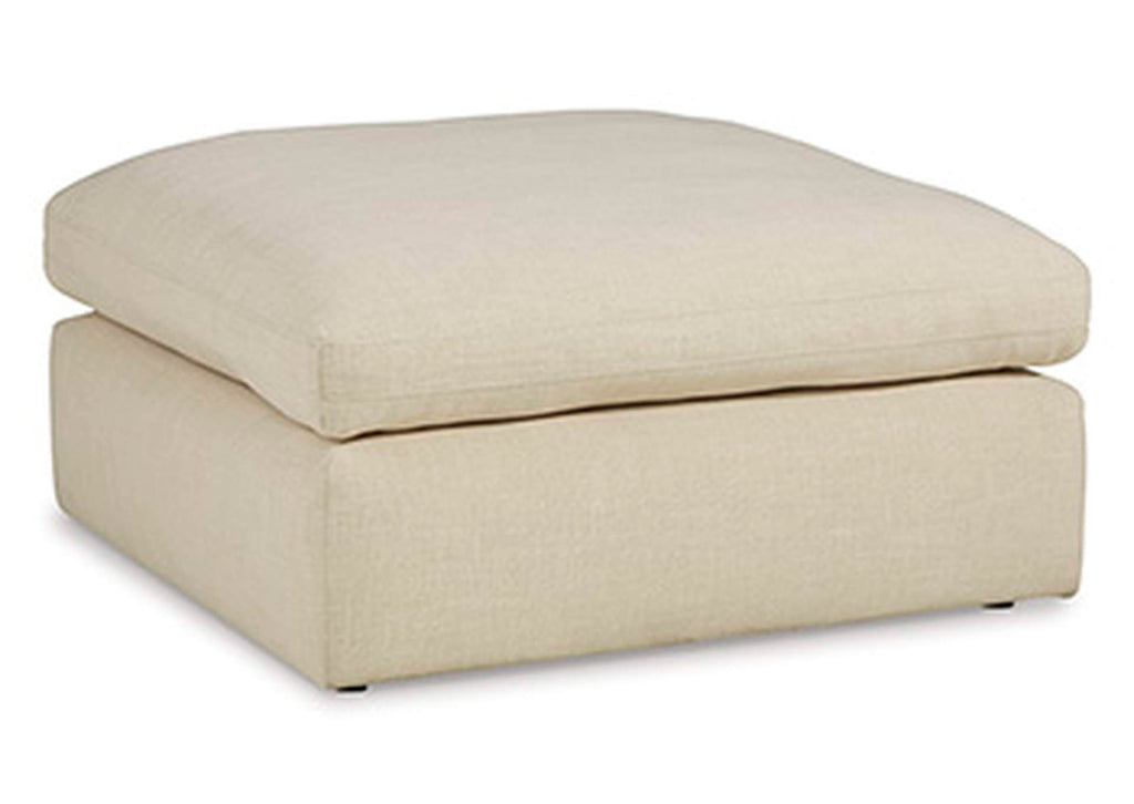 Elyza Oversized Accent Ottoman angled view