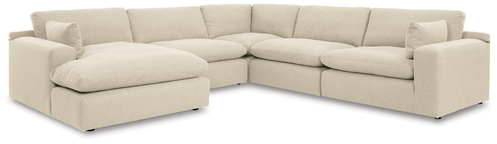 Elyza sectional, 5-Piece Sectional with Chaise · Left-Facing Chaise · 133 × 133 × 36 in, view 1