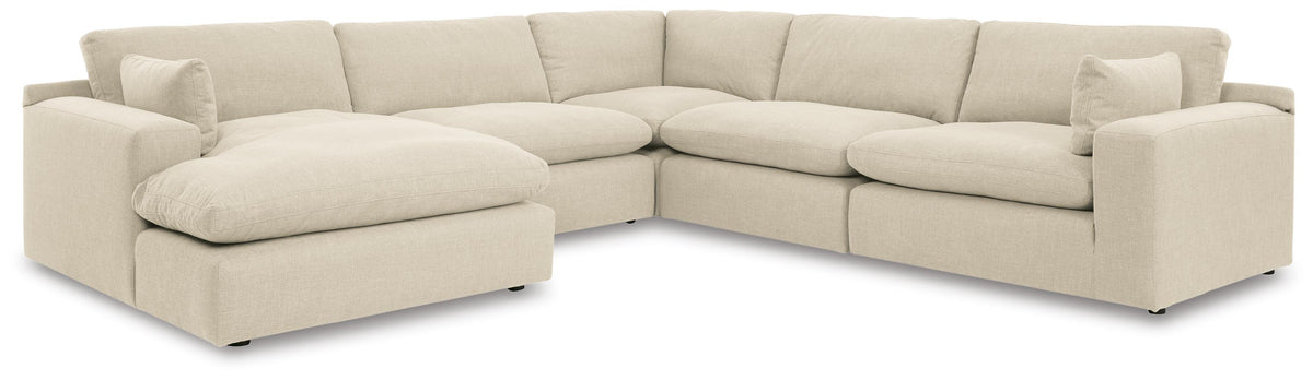 Elyza sectional, 5-Piece Sectional with Chaise · Left-Facing Chaise · 133 × 133 × 36 in, view 1