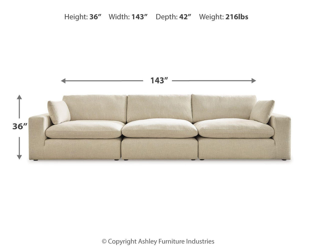 Elyza sectional, 3-Piece Sectional Sofa · 143 × 42 × 36 in, view 4