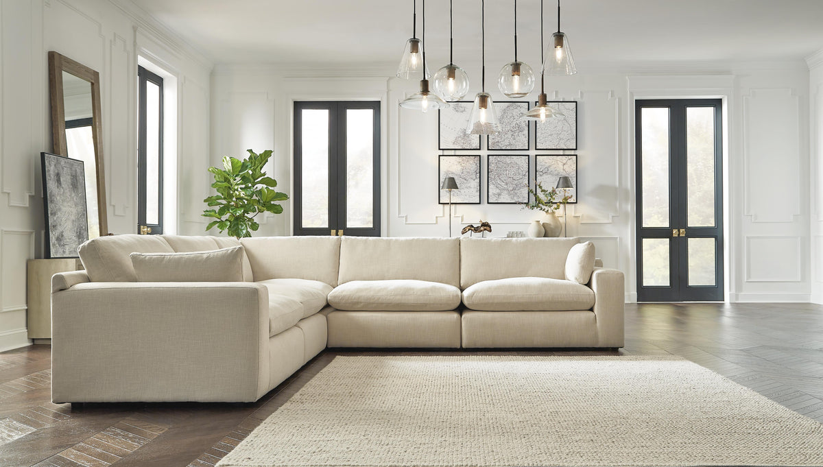 Elyza sectional, 5-Piece Sectional · 133 × 133 × 36 in, view 3
