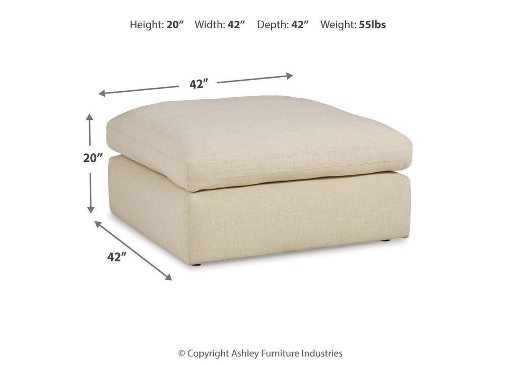 Elyza Oversized Accent Ottoman dimensions