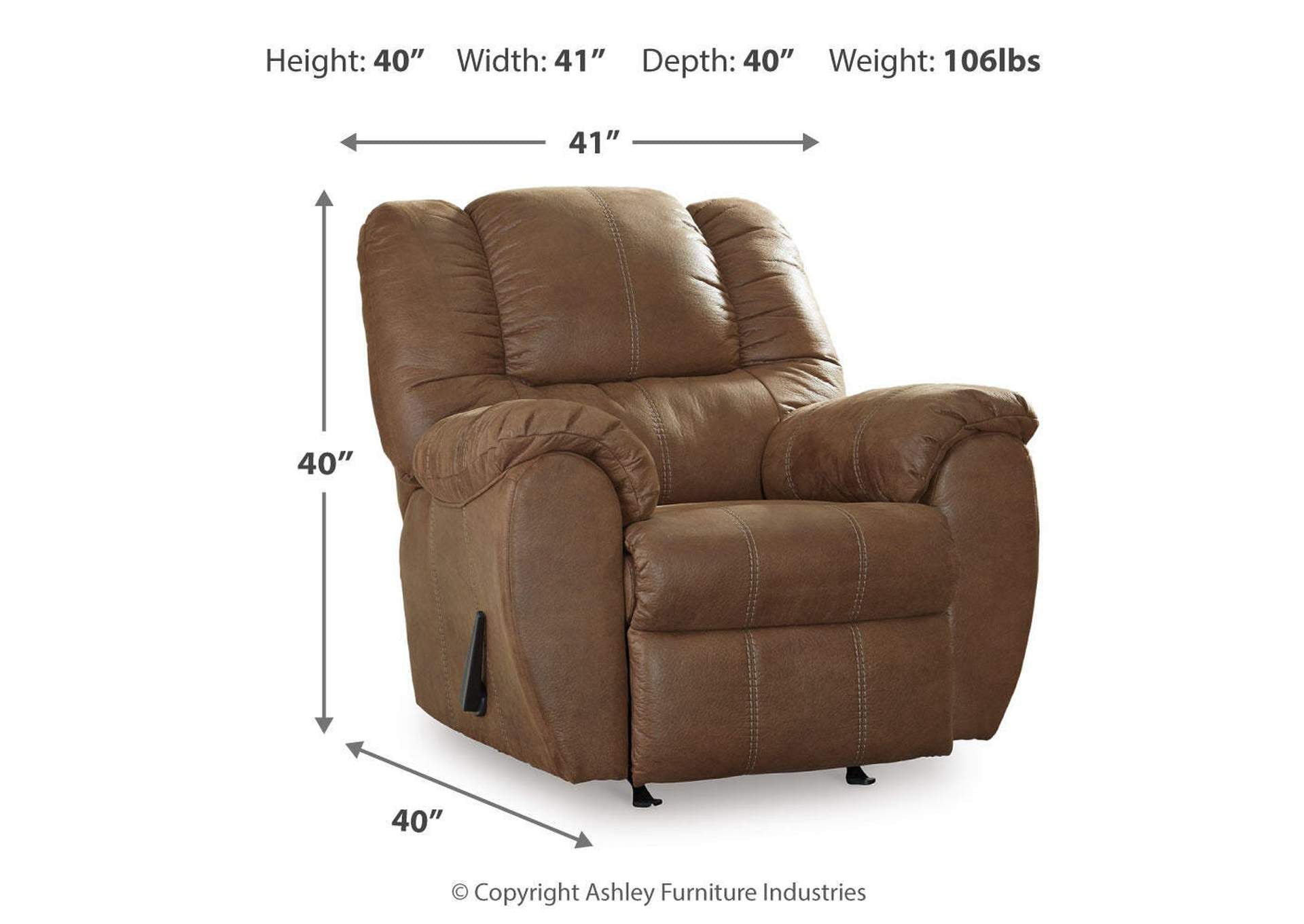 McGann Recliner dimensions