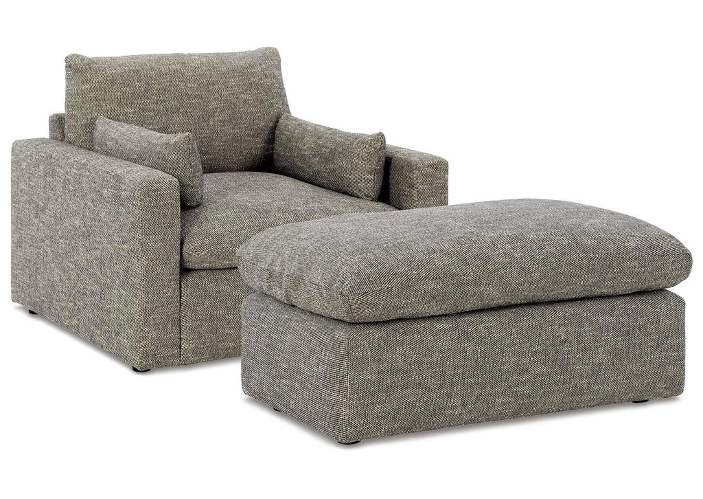 Dramatic Chair and Ottoman