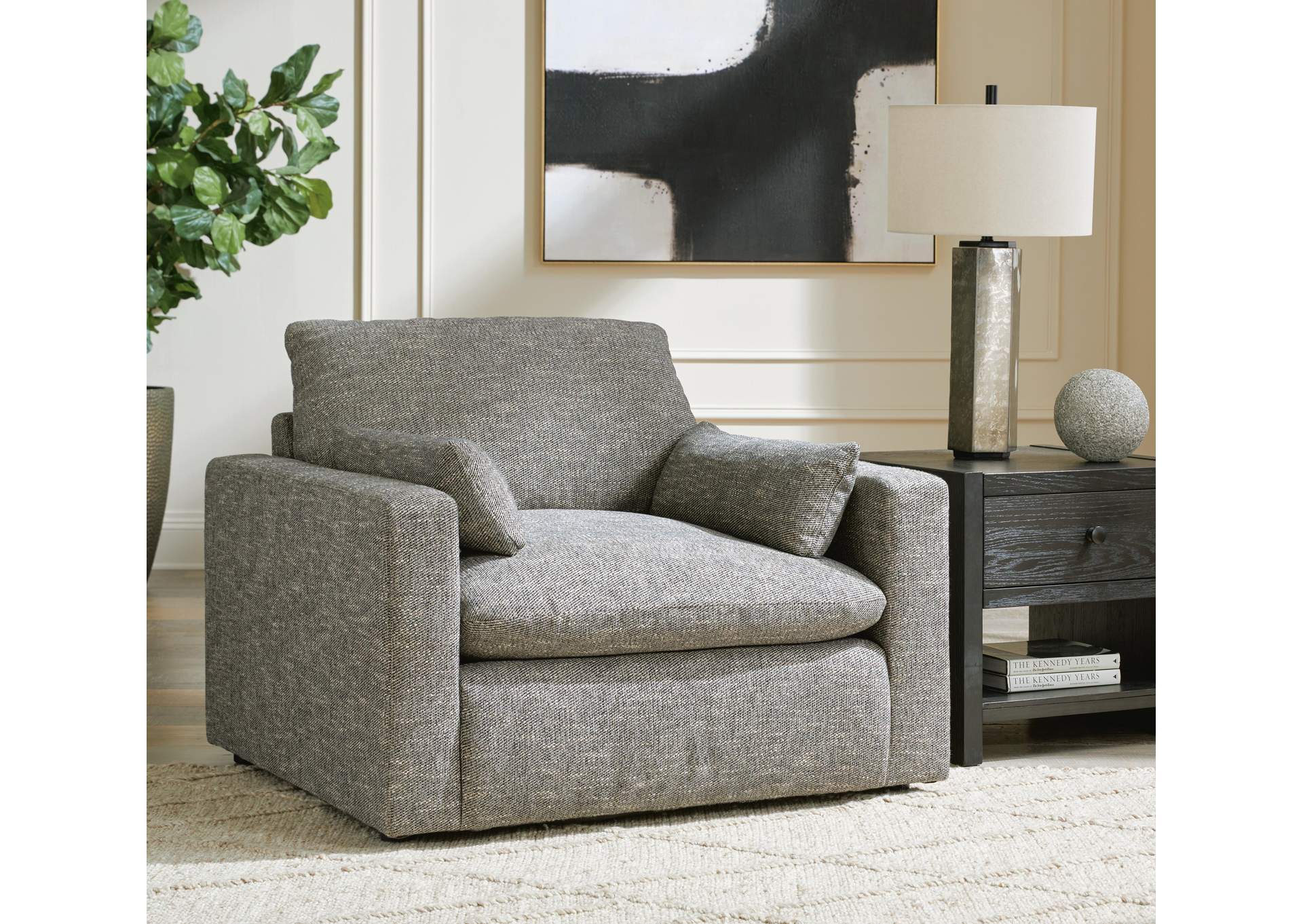 Dramatic Chair and Ottoman