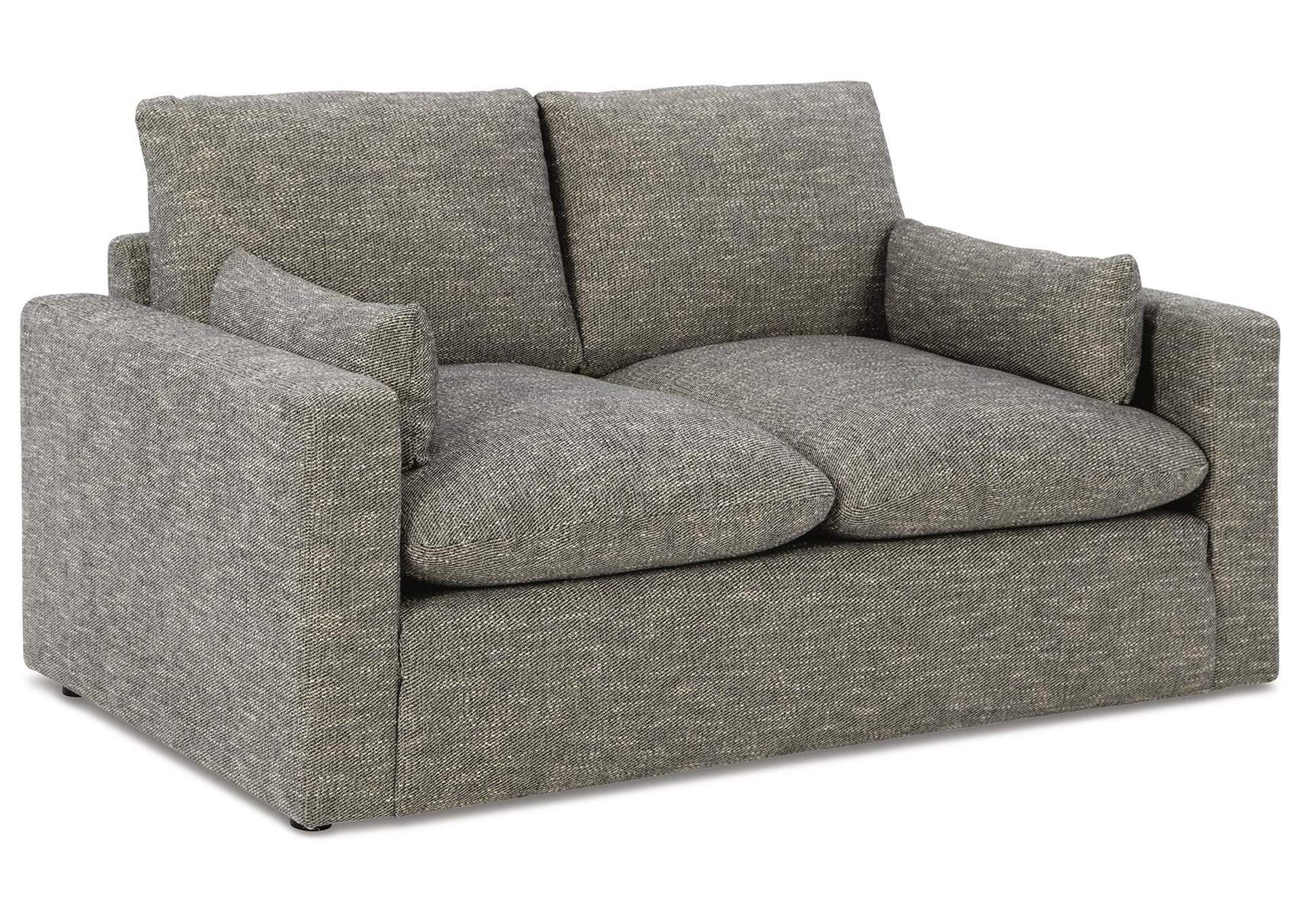 Dramatic Sofa, Loveseat, Chair and Ottoman angled view