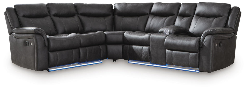 Sultan Meadow sectional, 2-Piece Reclining Sectional · 103 × 116 × 40 in, view 1