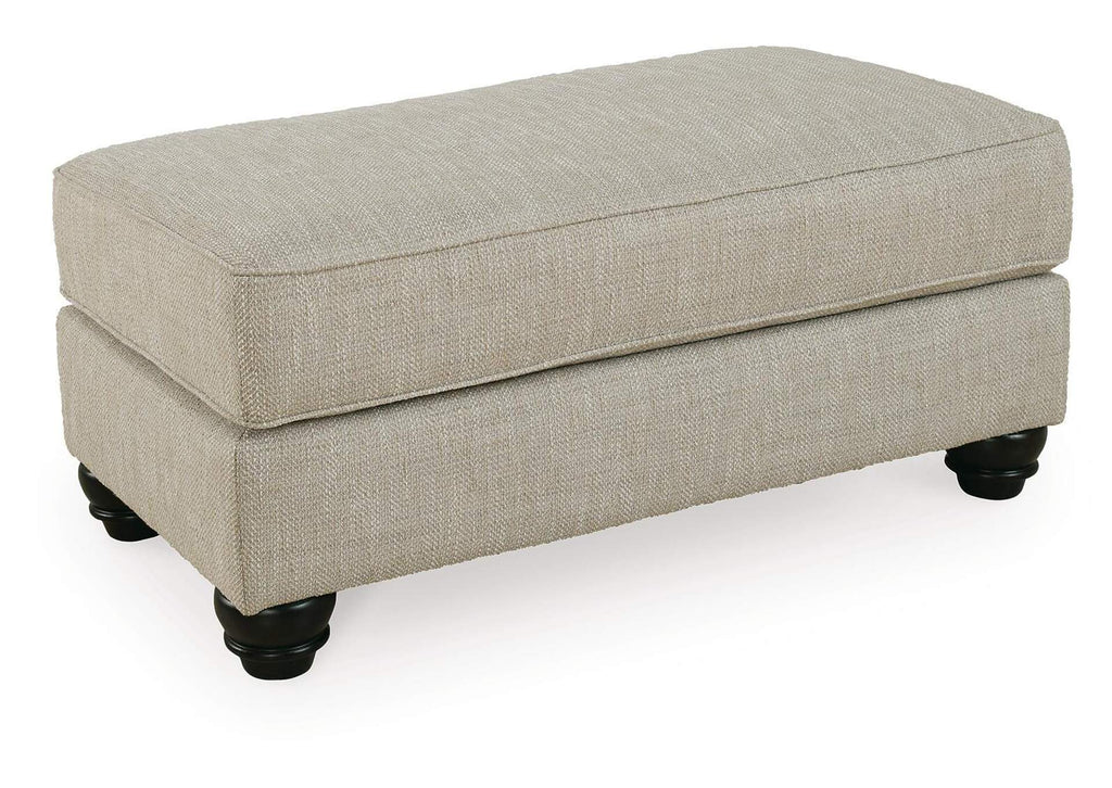 Asanti Chair and Ottoman angled view