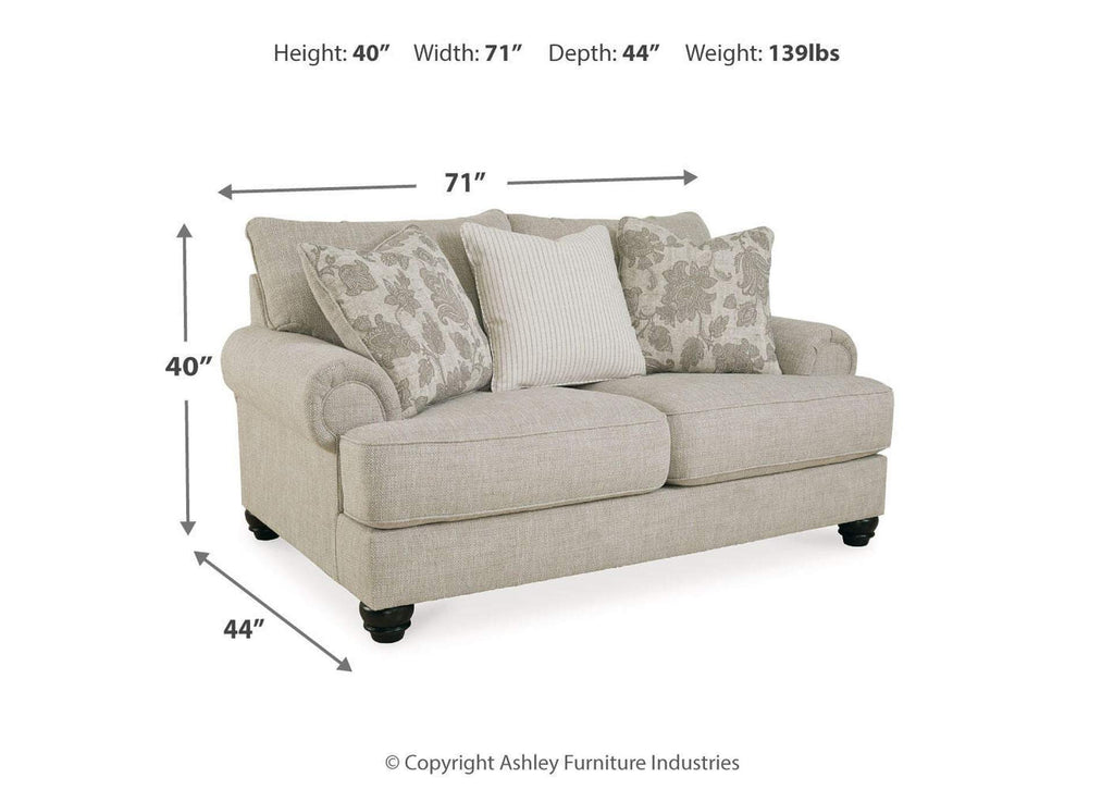 Asanti Loveseat dimensions