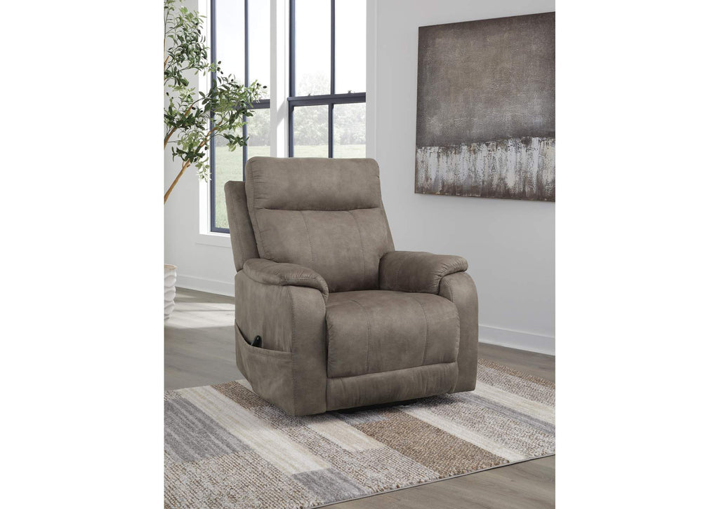 Crestmeade Power Lift Recliner angled view