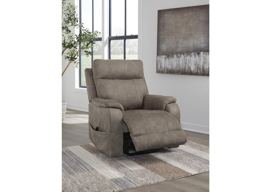 Crestmeade Power Lift Recliner angled view
