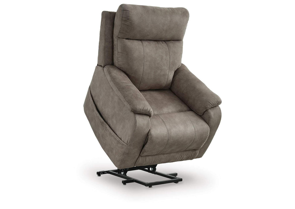 Crestmeade Power Lift Recliner angled view