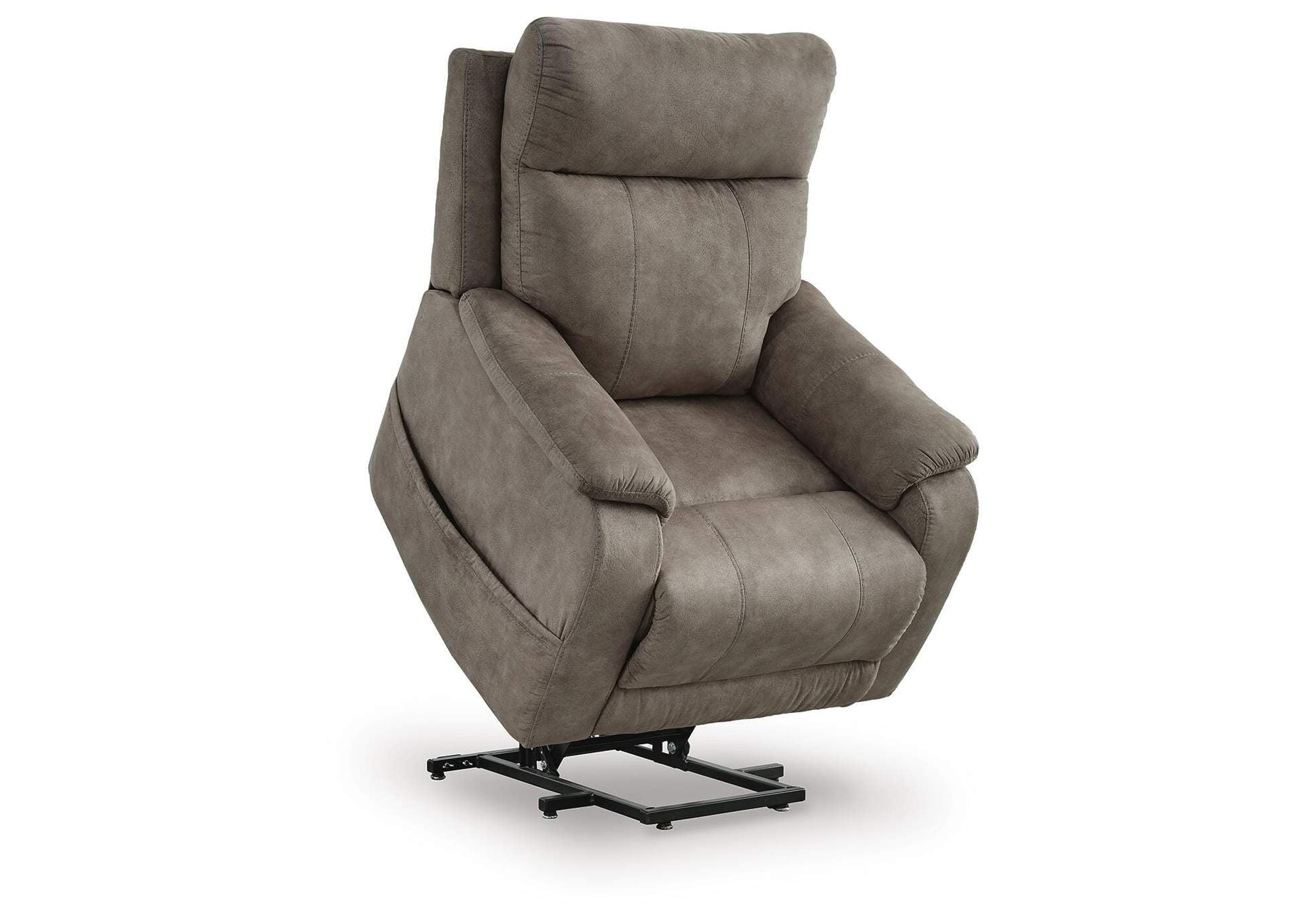 Crestmeade Power Lift Recliner angled view