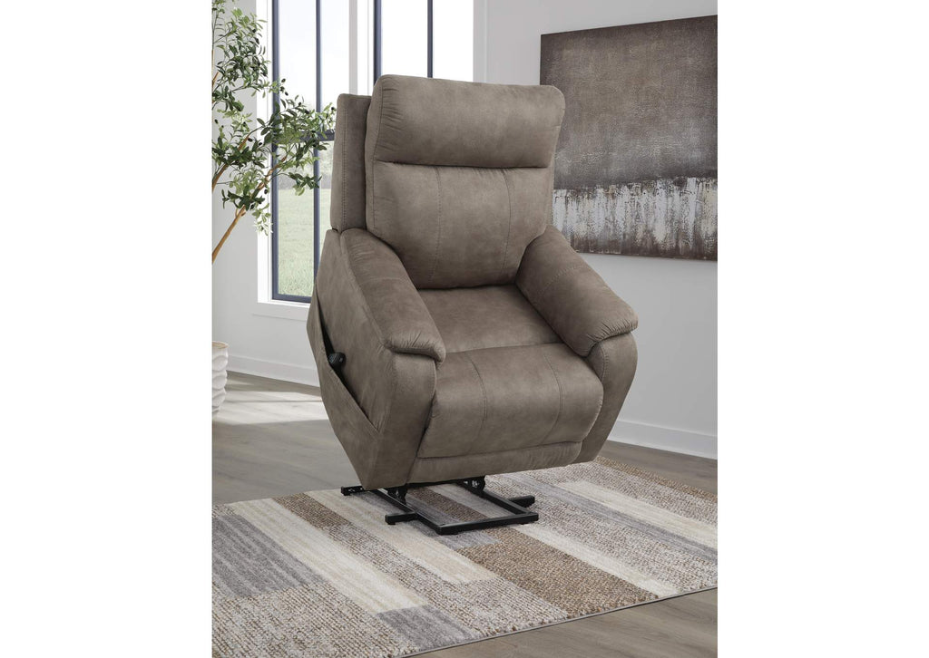 Crestmeade Power Lift Recliner angled view