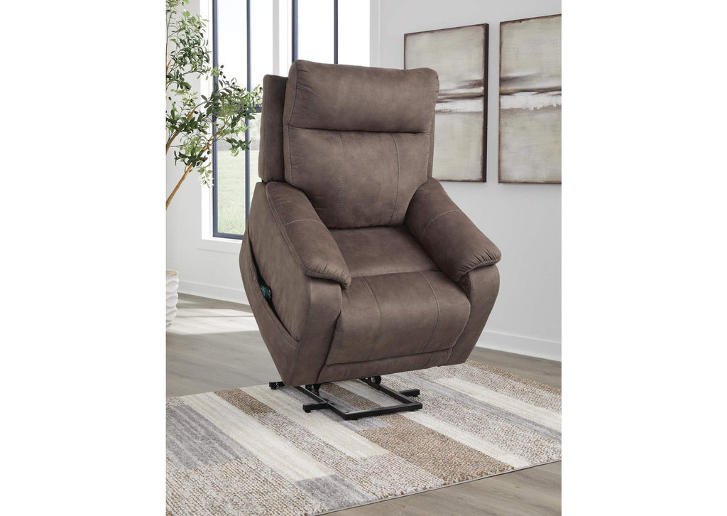 Crestmeade Power Lift Recliner angled view