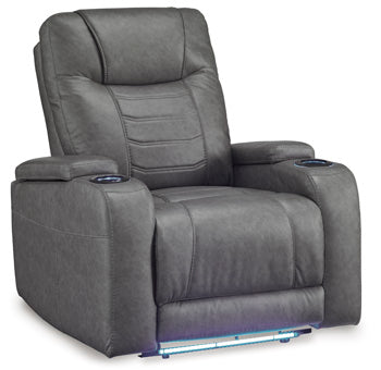 Schooner Rocks Power Recliner in Slate