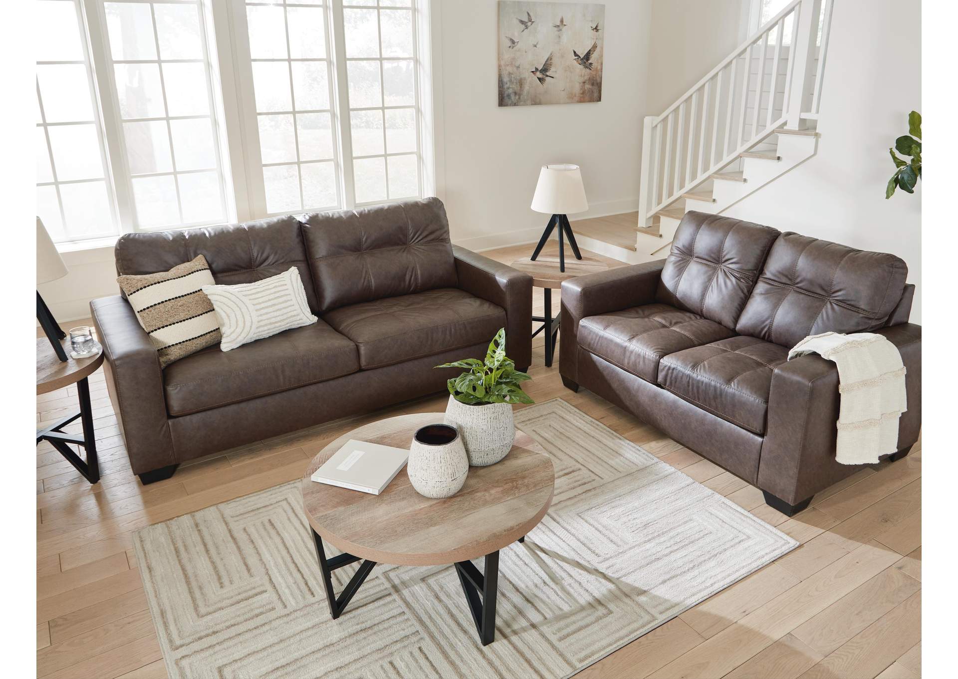 Barlin Mills Sofa and Loveseat