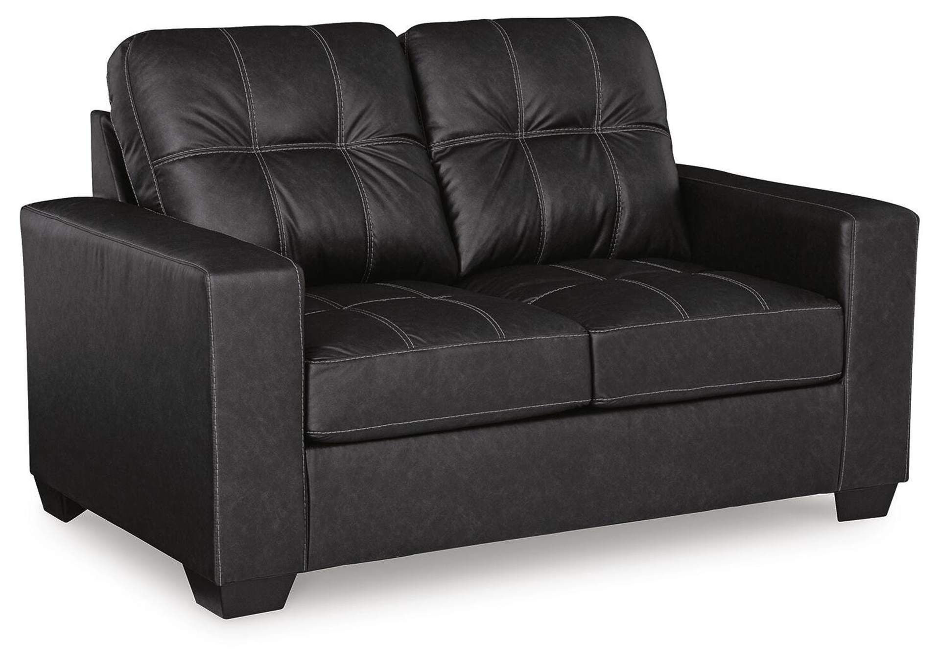 Barlin Mills Sofa, Loveseat and Recliner angled view