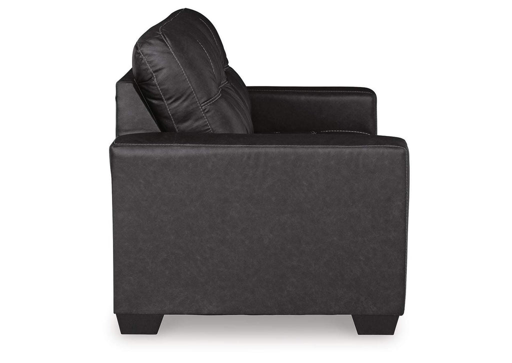 Barlin Mills Sofa, Loveseat and Recliner side view