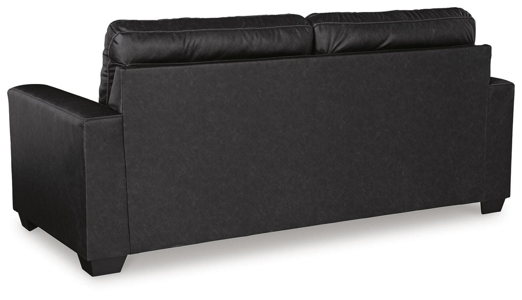 Barlin Mills Queen Sofa Sleeper in Carbon, back view