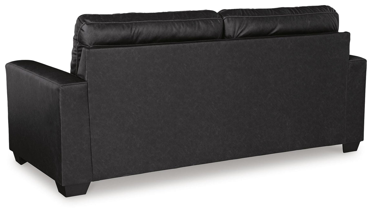 Barlin Mills Queen Sofa Sleeper in Carbon, back view