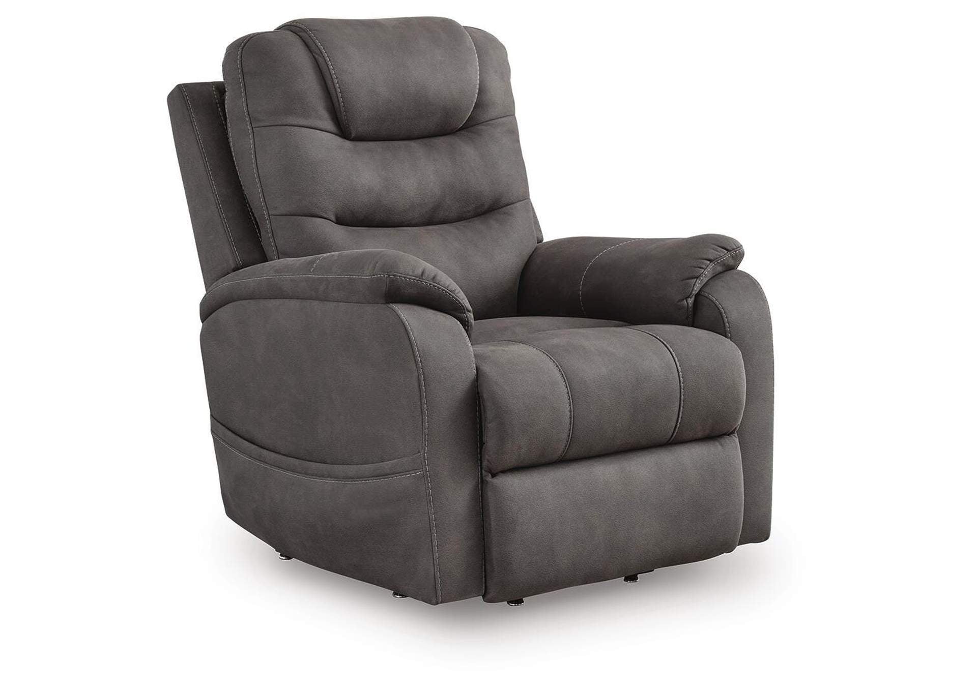 Snowfield Power Lift Recliner angled view