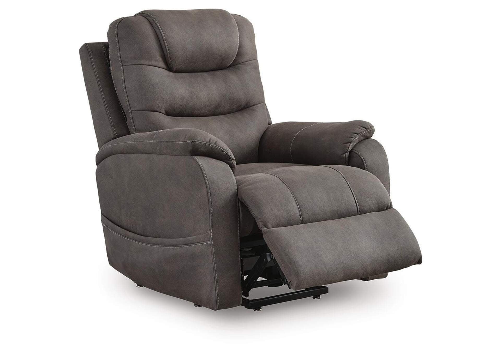 Snowfield Power Lift Recliner angled view