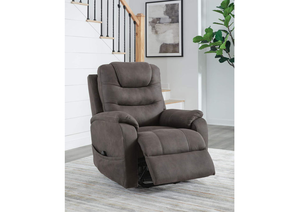 Snowfield Power Lift Recliner angled view