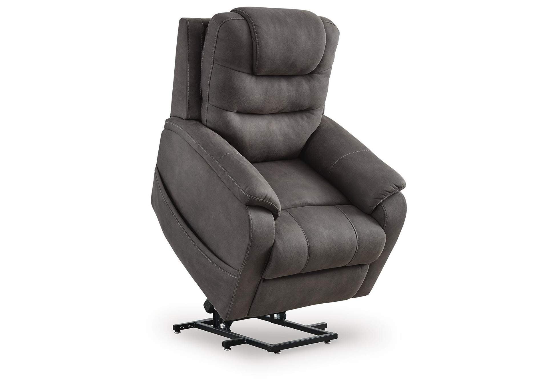 Snowfield Power Lift Recliner angled view
