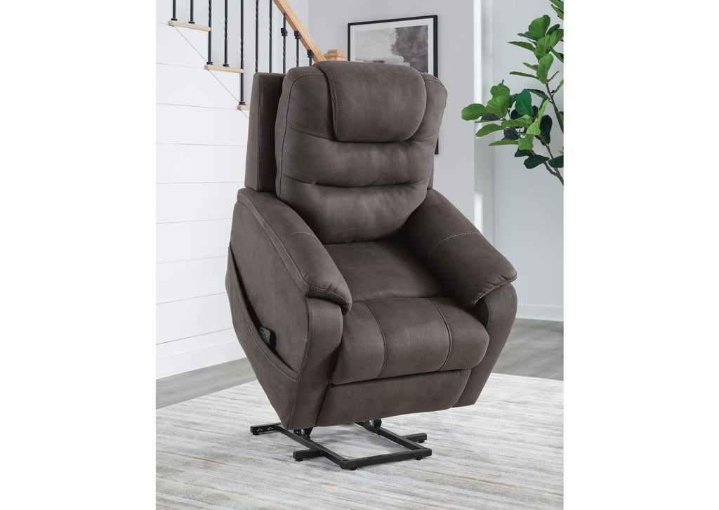 Snowfield Power Lift Recliner angled view