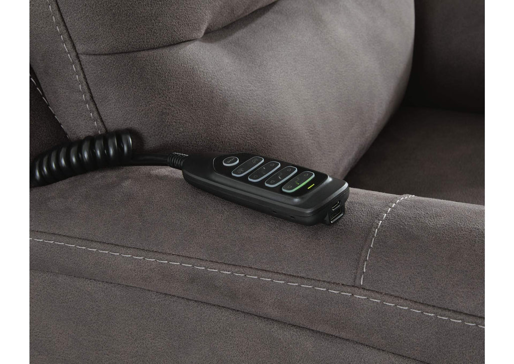 Snowfield Power Lift Recliner detail