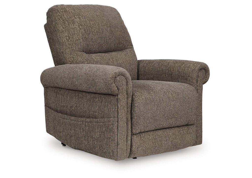Aureta Power Lift Recliner angled view
