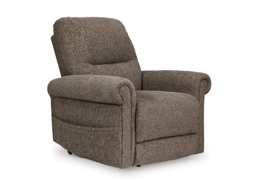 Aureta Power Lift Recliner angled view