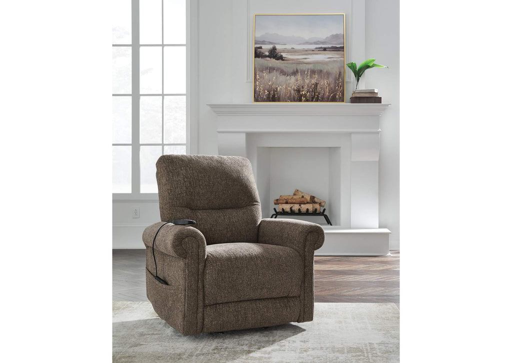 Aureta Power Lift Recliner angled view