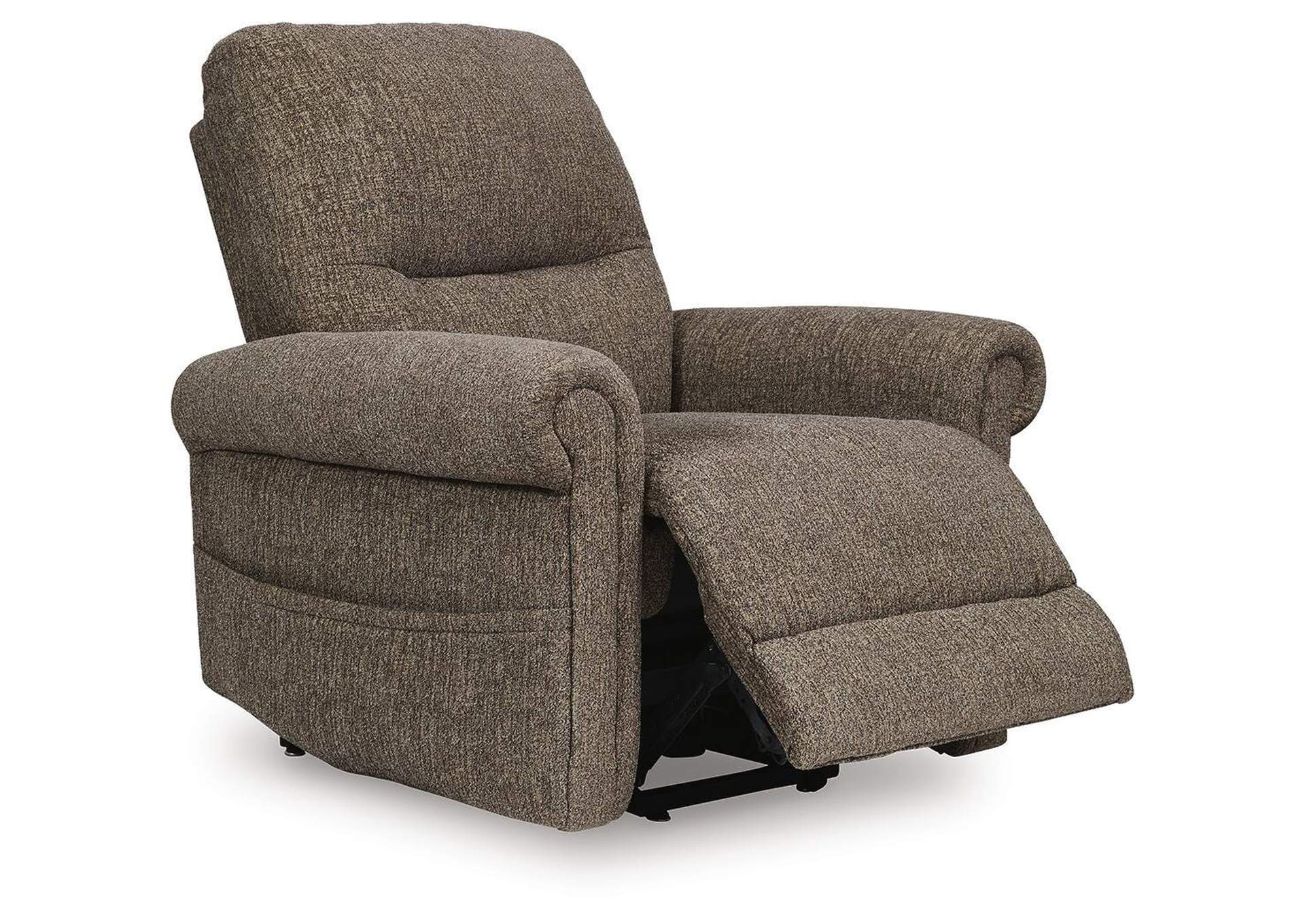 Aureta Power Lift Recliner angled view