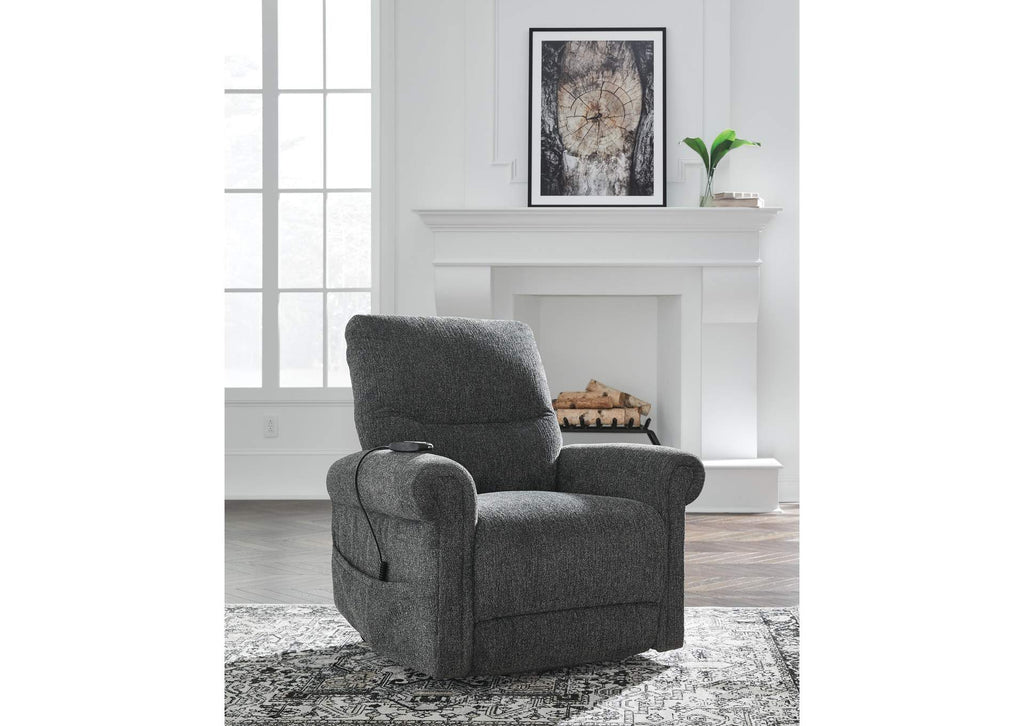 Aureta Power Lift Recliner angled view