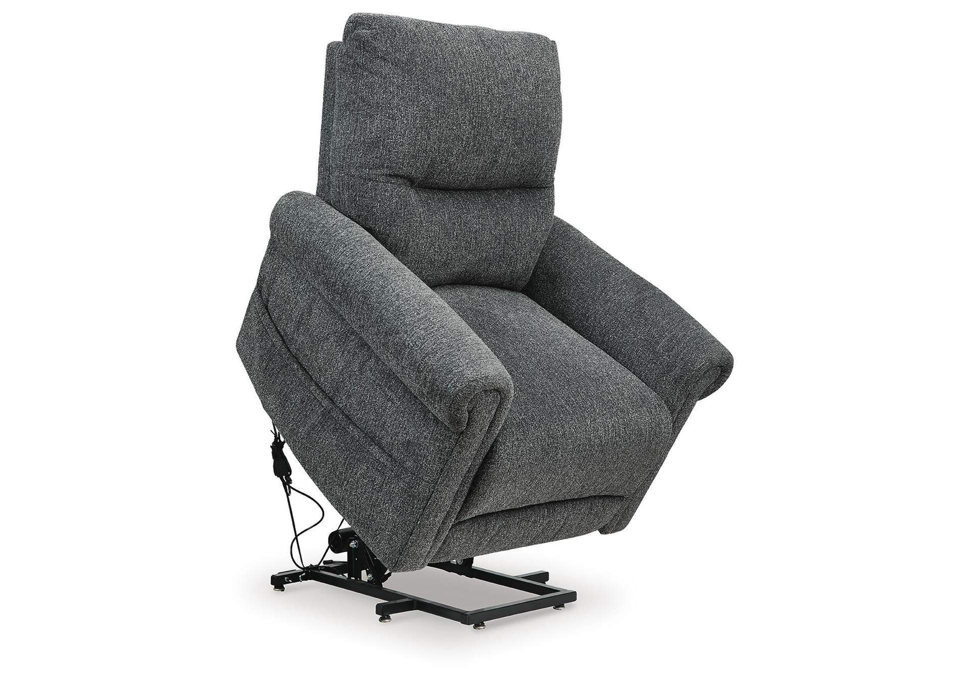 Aureta Power Lift Recliner angled view