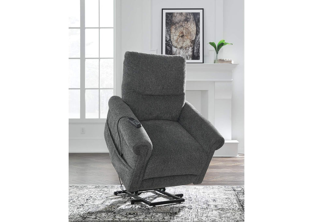 Aureta Power Lift Recliner angled view