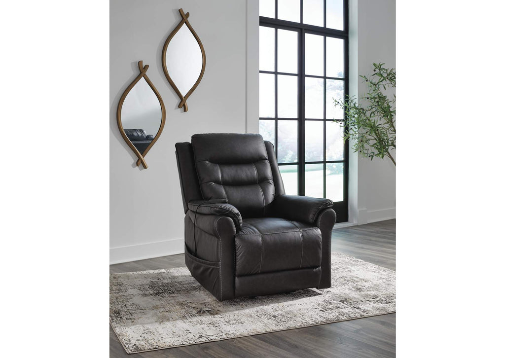 Oatman Power Lift Recliner angled view