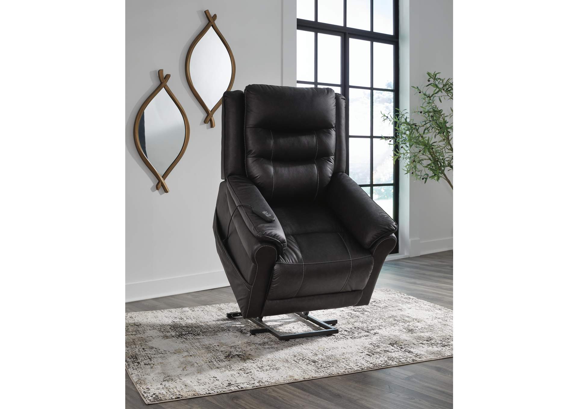 Oatman Power Lift Recliner angled view