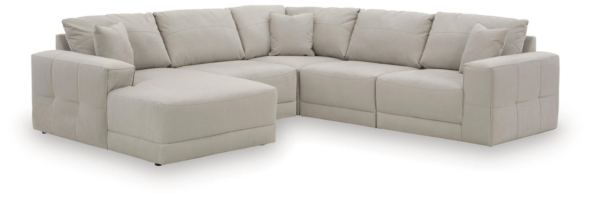 Next-Gen Gaucho sectional, 5-Piece Sectional with Chaise · Left-Facing Chaise · 113 × 113 × 36 in, view 1