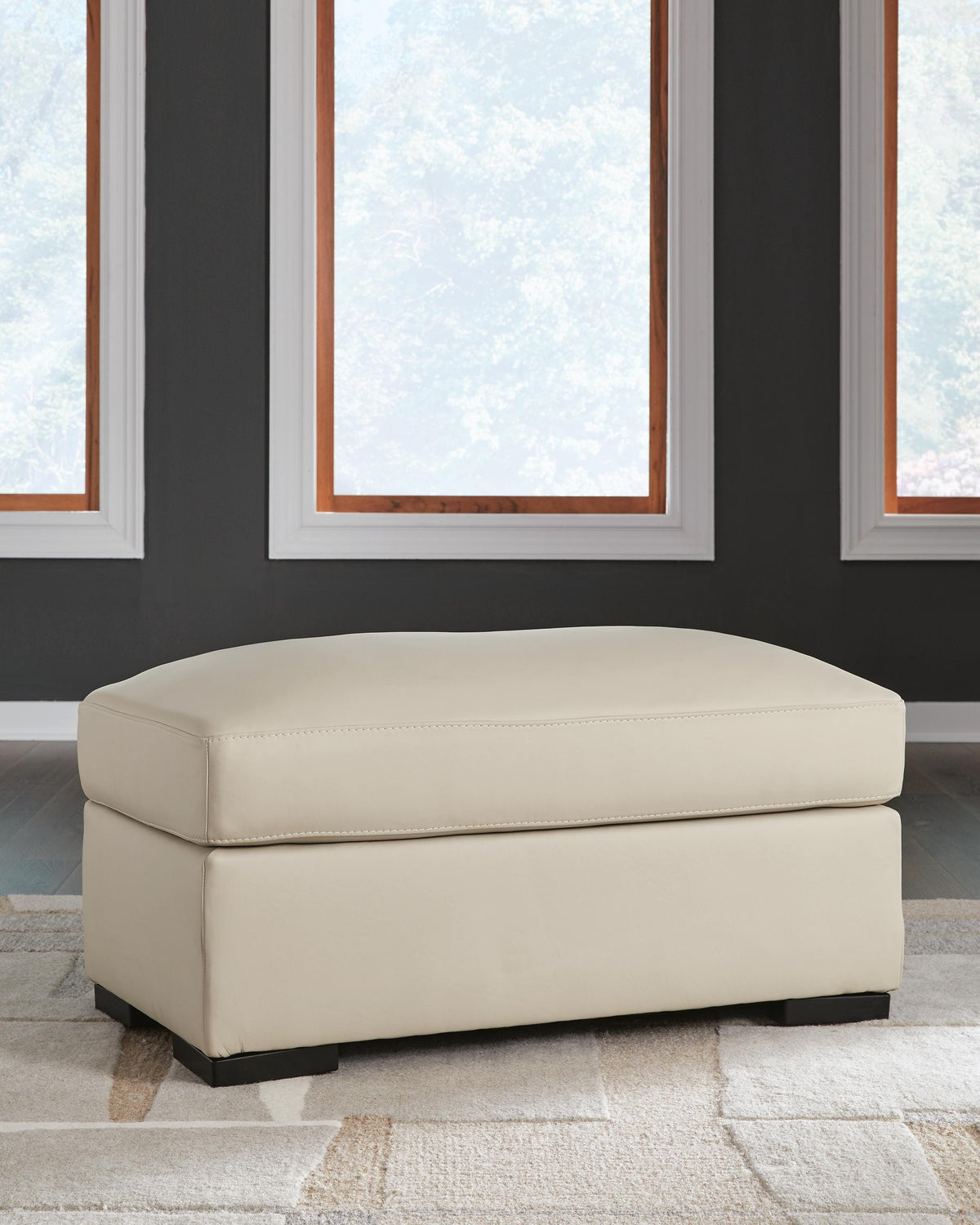 Treasure Trove Ottoman in Almond, lifestyle view