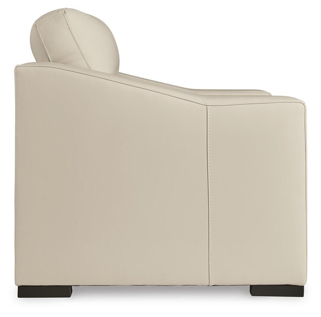 Treasure Trove Oversized Chair in Almond, side view
