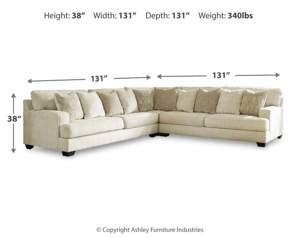 Rawcliffe sectional, 5-Piece Sectional · 168 × 168 × 38 in, view 4