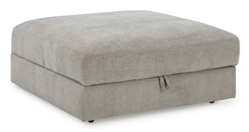 Aslan Court Ottoman With Storage in Flax