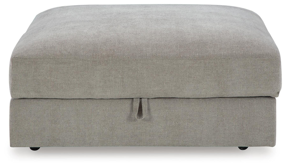Aslan Court Ottoman With Storage in Flax, front view