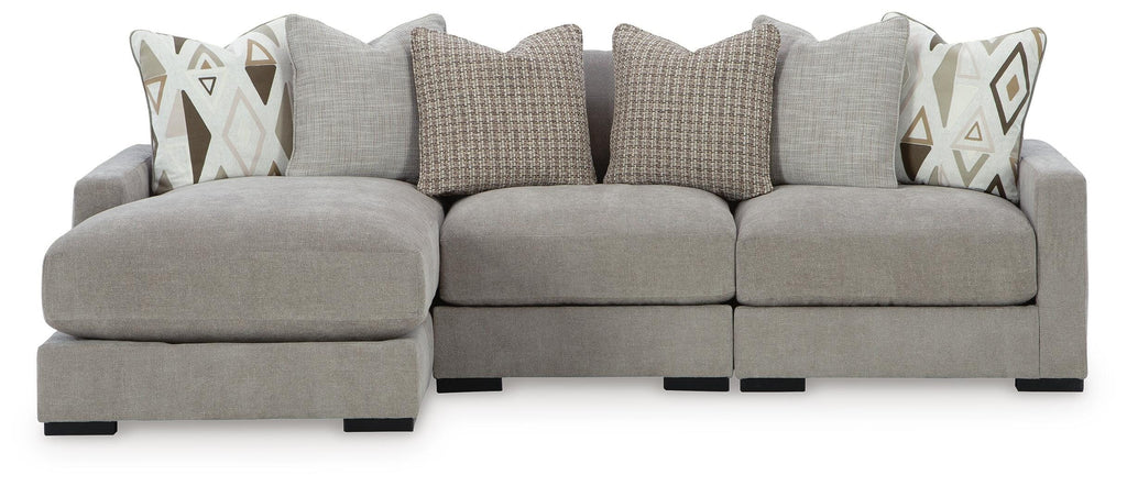 Aslan Court sectional, 3-Piece Sofa Sectional with Chaise · Left-Facing Chaise · 109 × 65 × 36 in, view 1