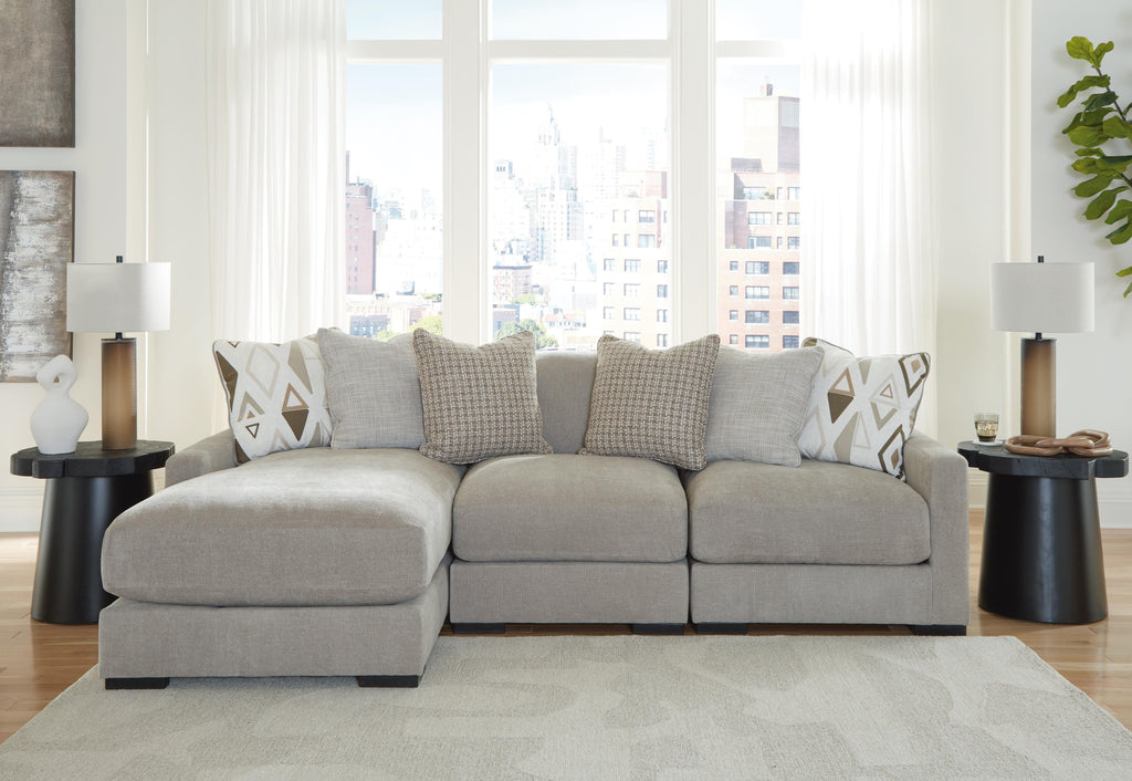 Aslan Court sectional, 3-Piece Sofa Sectional with Chaise · Left-Facing Chaise · 109 × 65 × 36 in, view 2