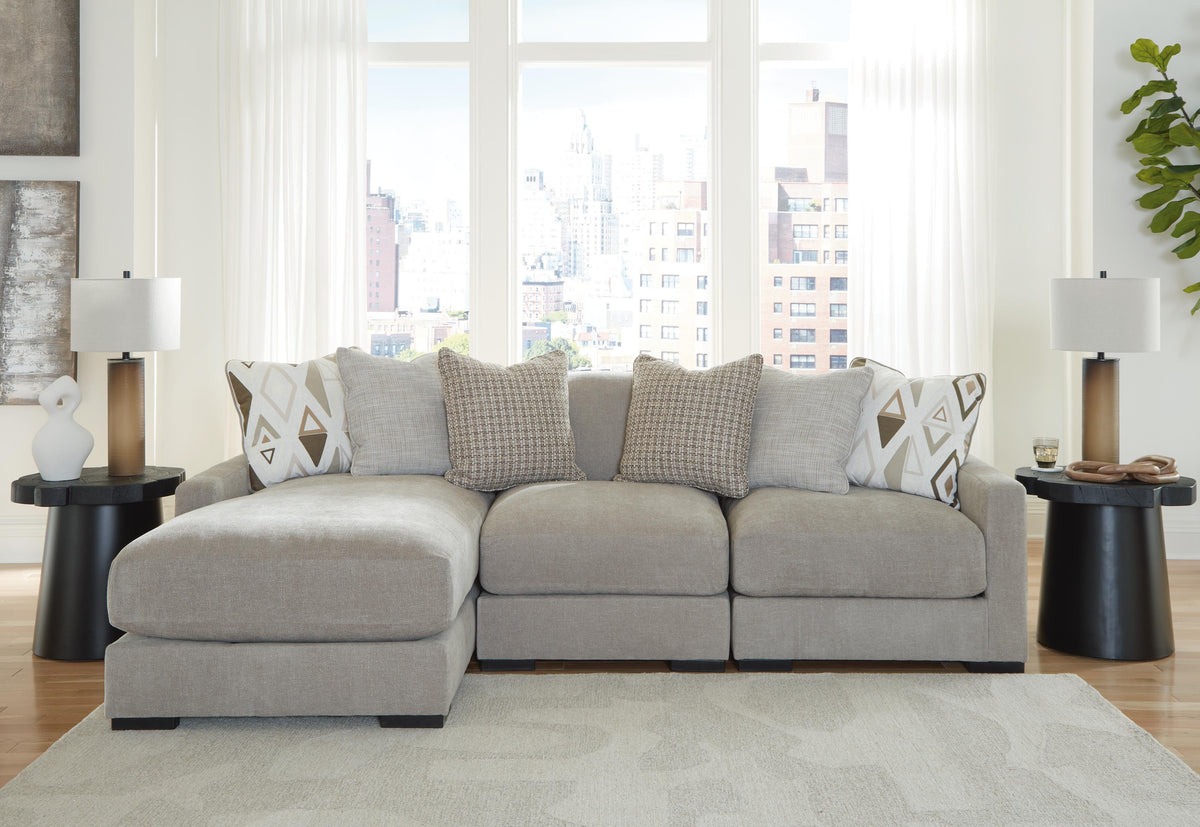 Aslan Court sectional, 3-Piece Sofa Sectional with Chaise · Left-Facing Chaise · 109 × 65 × 36 in, view 2