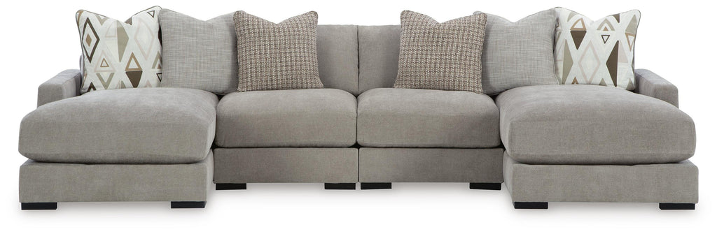 Aslan Court sectional, 4-Piece Sofa Pit Sectional · Left-Facing Chaise · 142 × 65 × 36 in, view 1